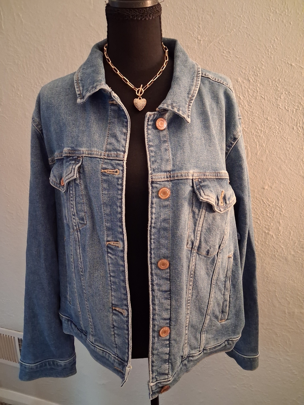 SO Light Blue Denim Jean Jacket - Women's Button-Up Trucker